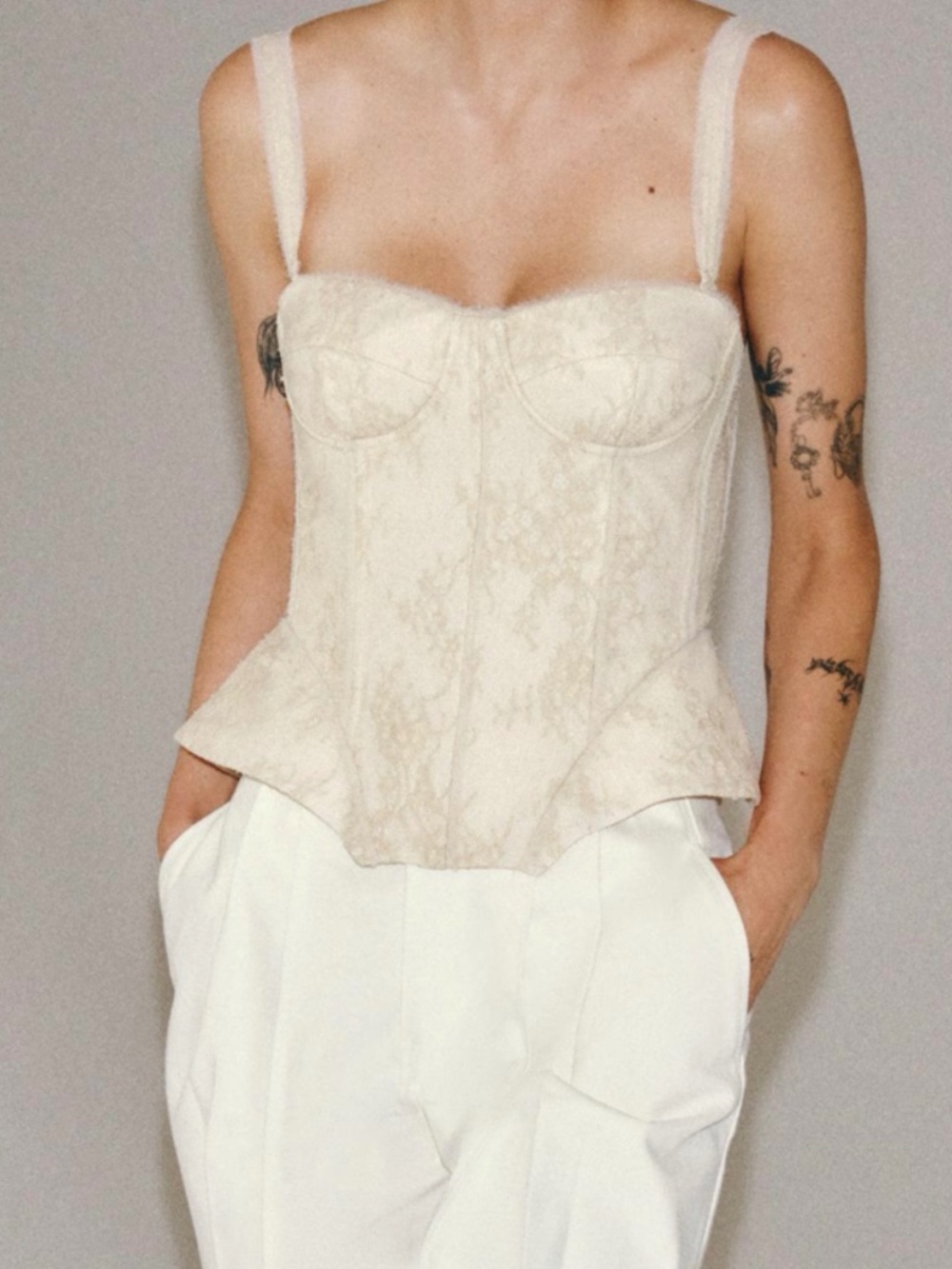 Zara ZW collection lace corset
